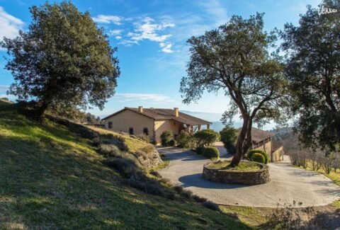 Countryside wedding estate in Catalonia surrounded by natural landscapes.